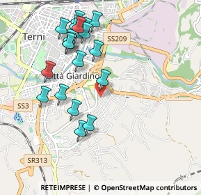 Mappa Via Linda Malnati, 05100 Terni TR, Italia (1.062)