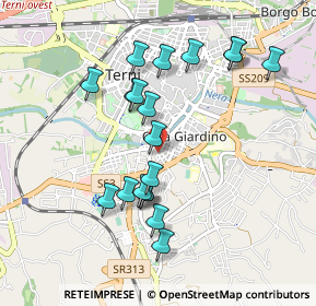 Mappa Via Doberdò, 05100 Terni TR, Italia (0.93842)