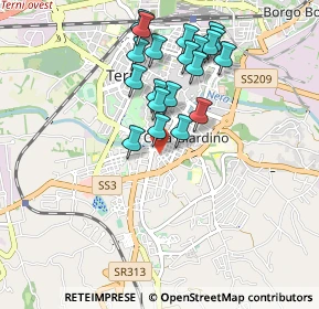 Mappa Via Doberdò, 05100 Terni TR, Italia (0.908)