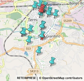 Mappa Via Doberdò, 05100 Terni TR, Italia (1.047)