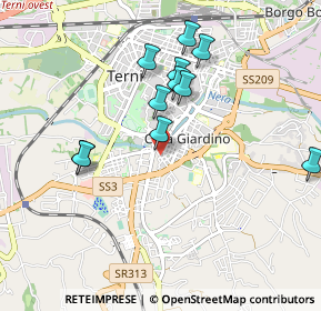 Mappa Via Doberdò, 05100 Terni TR, Italia (0.92818)