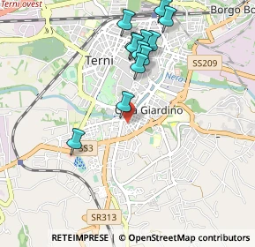 Mappa Via Doberdò, 05100 Terni TR, Italia (1.0225)