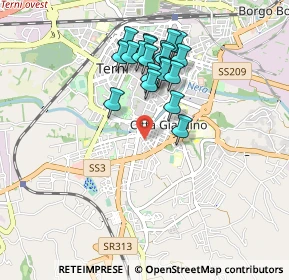 Mappa Via Doberdò, 05100 Terni TR, Italia (0.8635)