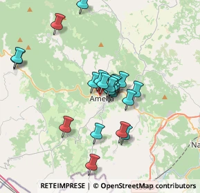 Mappa Via Farrattini, 05022 Amelia TR, Italia (3.149)