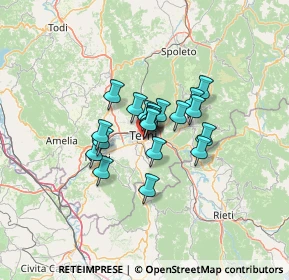 Mappa CAP, 05100 Terni TR, Italia (8.17)