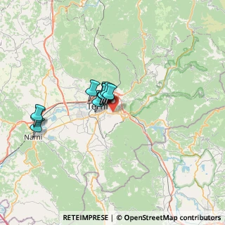 Mappa Strada di Vallestretta, 05100 Terni TR, Italia (5.2645454545455)