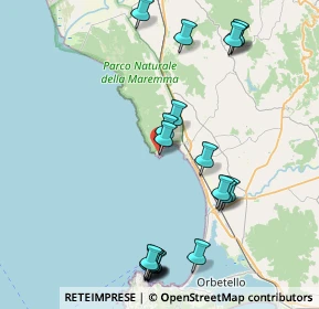 Mappa Via della Marina, 58015 Orbetello GR, Italia (9.8515)