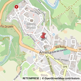 Mappa Via Alarico Silvestri, 4, 05022 Amelia, Terni (Umbria)