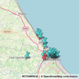 Mappa Via A. Cantoro, 64028 Silvi TE, Italia (4.0785)