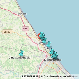 Mappa Via A. Cantoro, 64028 Silvi TE, Italia (4.01455)