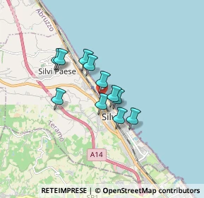 Mappa Via A. Cantoro, 64028 Silvi TE, Italia (1.24818)