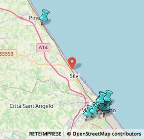 Mappa Via A. Cantoro, 64028 Silvi TE, Italia (5.84273)