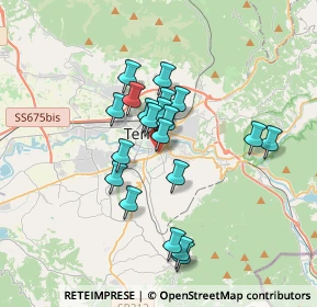 Mappa Via Martin Luther King, 05100 Terni TR, Italia (2.9525)