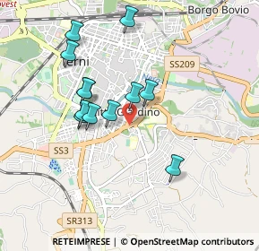 Mappa Via Martin Luther King, 05100 Terni TR, Italia (0.85667)