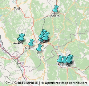 Mappa Via Martin Luther King, 05100 Terni TR, Italia (12.4375)