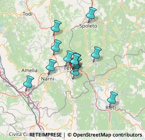 Mappa Via Martin Luther King, 05100 Terni TR, Italia (10.69917)