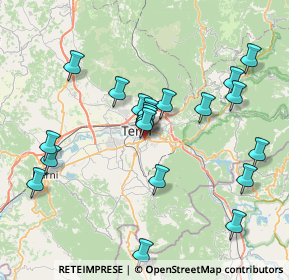 Mappa Via Martin Luther King, 05100 Terni TR, Italia (8.1485)