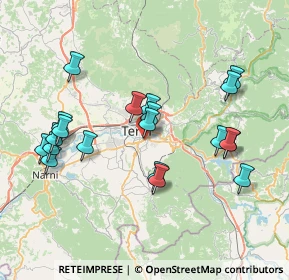 Mappa Via Martin Luther King, 05100 Terni TR, Italia (8.0385)