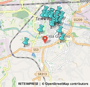 Mappa Via Mentana, 05100 Terni TR, Italia (0.9925)