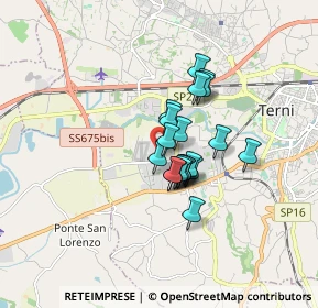 Mappa Via Del Commercio 24 A Area 47 C, 05100 Terni TR, Italia (1.1295)