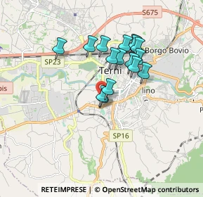 Mappa Via XX Settembre, 05100 Terni TR, Italia (1.45625)