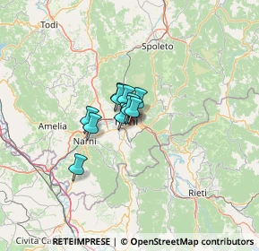 Mappa Via C. Mazzieri, 05100 Terni TR, Italia (5.86364)