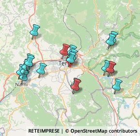 Mappa Via C. Mazzieri, 05100 Terni TR, Italia (8.0675)