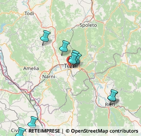 Mappa Via Gaeta, 05100 Terni TR, Italia (25.75692)