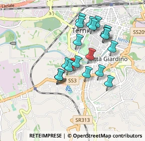 Mappa Via Palestro, 05100 Terni TR, Italia (0.804)