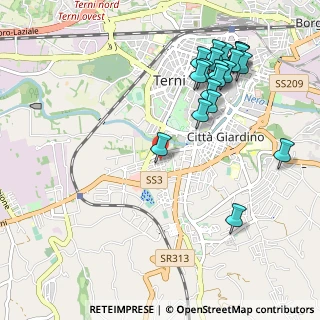 Mappa Via Pastrengo, 05100 Terni TR, Italia (1.2385)