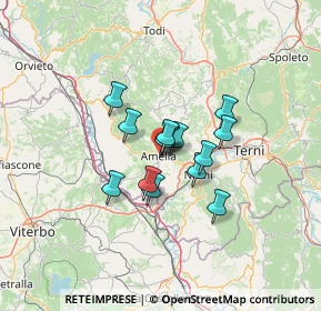 Mappa Via Gian Francesco Perini, 05022 Amelia TR, Italia (8.57714)