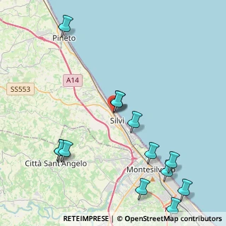 Mappa Via Giosuè Carducci, 64028 Silvi TE, Italia (5.49538)