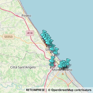 Mappa Via Giosuè Carducci, 64028 Silvi TE, Italia (2.79)