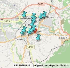 Mappa Via Benedetto Croce, 05100 Terni TR, Italia (1.24923)