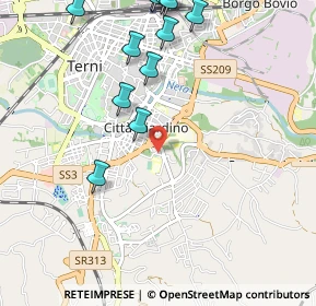 Mappa Via Benedetto Croce, 05100 Terni TR, Italia (1.3425)