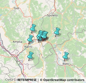 Mappa Via Benedetto Croce, 05100 Terni TR, Italia (7.73091)