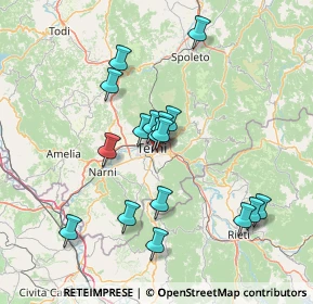 Mappa Via Pola, 05100 Terni TR, Italia (13.89941)