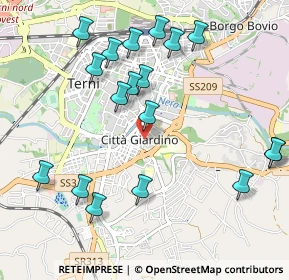 Mappa Via Fiume, 05100 Terni TR, Italia (1.18111)