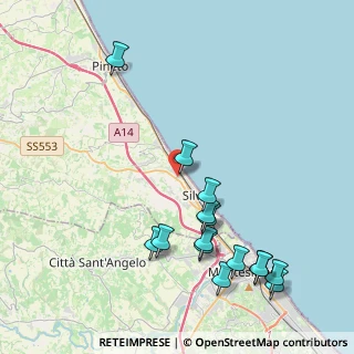 Mappa Via degli Uliveti, 64028 Silvi TE, Italia (4.94733)
