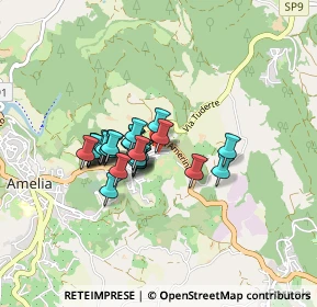 Mappa Via Agostino di Duccio, 05022 Amelia TR, Italia (0.62222)