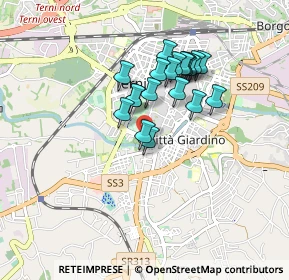 Mappa Viale del Cassero, 05100 Terni TR, Italia (0.7165)