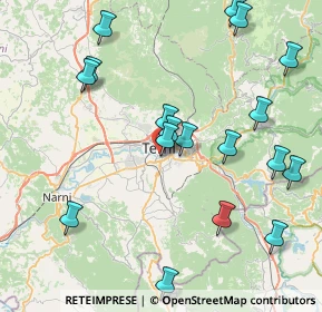 Mappa Viale del Cassero, 05100 Terni TR, Italia (9.68111)