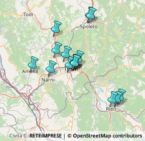 Mappa Via Piave, 05100 Terni TR, Italia (12.458)