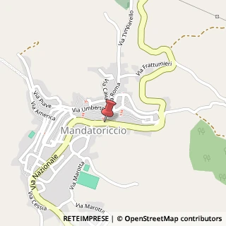 Mappa Via Nazionale, 44, 87060 Mandatoriccio, Cosenza (Calabria)
