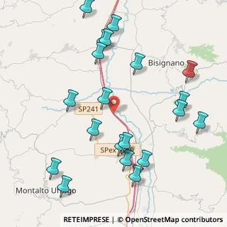 Mappa A3 Napoli - Reggio di Calabria, 87010 Montalto Uffugo CS, Italia (5.2515)