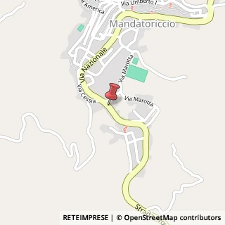 Mappa Via Nazionale, 81, 87060 Mandatoriccio, Cosenza (Calabria)