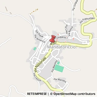 Mappa Via Nazionale, 114, 87060 Mandatoriccio, Cosenza (Calabria)