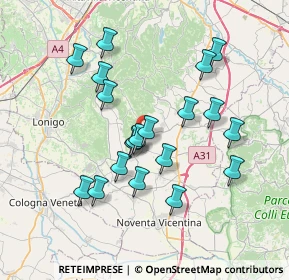 Mappa Via Anesolo, 36040 Sossano VI, Italia (6.7305)