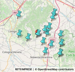 Mappa Via Anesolo, 36040 Sossano VI, Italia (7.39684)