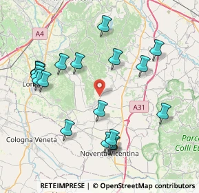 Mappa Via Anesolo, 36040 Sossano VI, Italia (8.706)